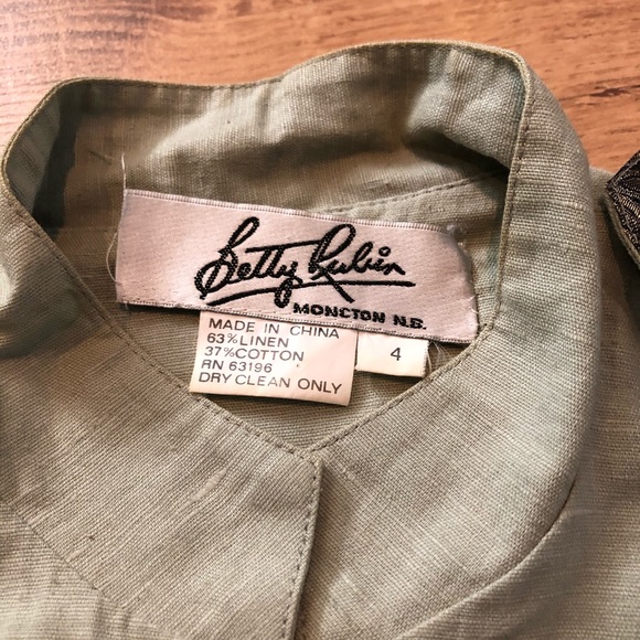 Betty Rubin  button down dress size 4 vintage - Picture 14 of 16